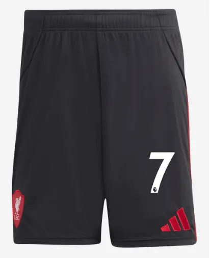 Liverpool Football Kits Shop - LFC adidas Mens 25/26 Away Shorts – 7 – Florian Wirtz Official Liverpool Third Kits & Football Shirts