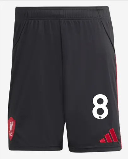 Liverpool Football Kits Shop - LFC adidas Mens 25/26 Away Shorts – Mohamed Salah – 8 – Dominik Szoboszlai Official Liverpool Third Kits & Football Shirts