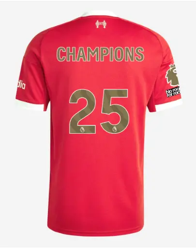 Liverpool Football Kits Shop - LFC adidas Mens 25/26 Home Jersey – 25 – Giorgi Mamardashvili – Champions Official Liverpool Third Kits & Football Shirts