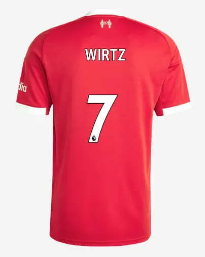 Liverpool Football Kits Shop - LFC adidas Mens 25/26 Home Jersey – 7 – Florian Wirtz Official Liverpool Third Kits & Football Shirts