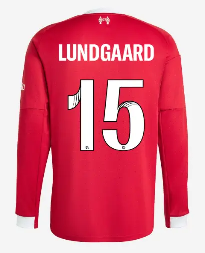 Liverpool Football Kits Shop - LFC adidas Mens 25/26 Home Long Sleeve Jersey – 15 – Sofie Lundgaard Official Liverpool Third Kits & Football Shirts
