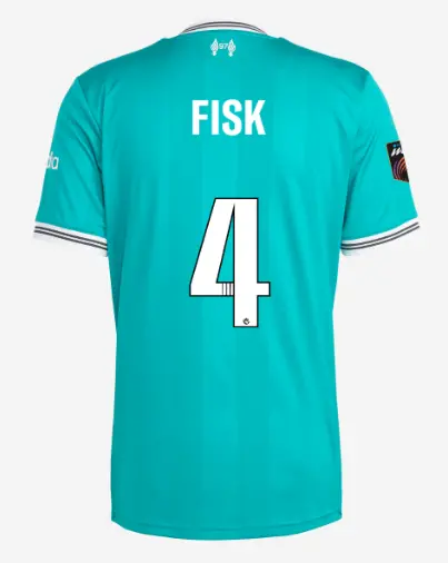 Liverpool Football Kits Shop - LFC adidas Mens 25/26 Third Short Sleeve Jersey – 4 – Grace Fisk – Womens Super League Official Liverpool Third Kits & Football Shirts