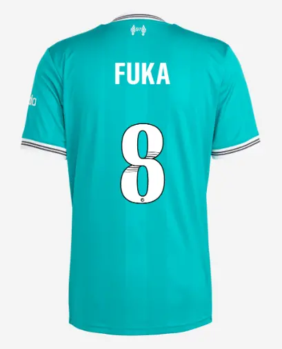 Liverpool Football Kits Shop - LFC adidas Mens 25/26 Third Short Sleeve Jersey – 8 – Fuka Nagano Official Liverpool Third Kits & Football Shirts