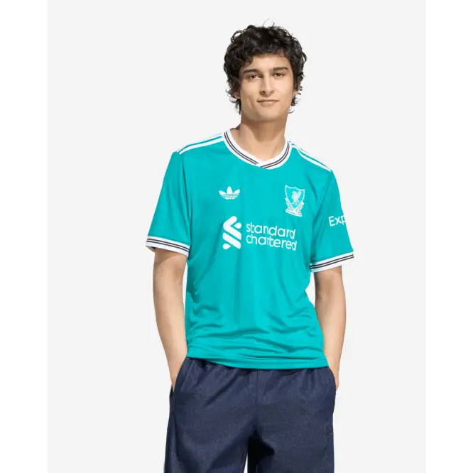 Liverpool Football Kits Shop - LFC adidas Mens 25/26 Third Short Sleeve Jersey With Custom Printing Official Liverpool Third Kits & Football Shirts