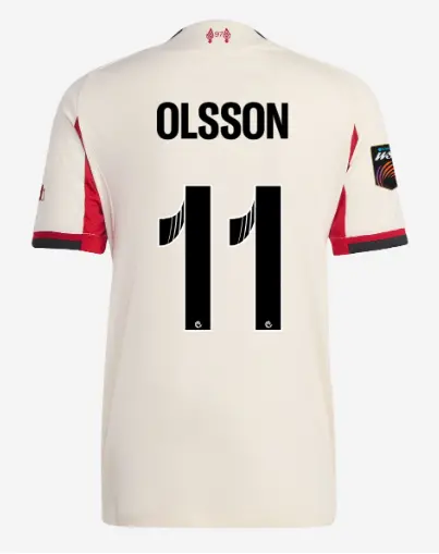 Liverpool Football Kits Shop - LFC adidas Womens 25/26 Authentic Away Jersey – 11 – Beata Olsson – Womens Super League Official Liverpool Third Kits & Football Shirts