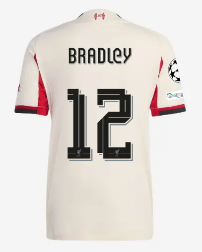 Liverpool Football Kits Shop - LFC adidas Womens 25/26 Authentic Away Jersey – 12 – Conor Bradley – UEFA Champions League Official Liverpool Third Kits & Football Shirts