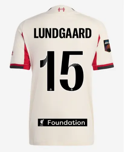 Liverpool Football Kits Shop - LFC adidas Womens 25/26 Authentic Away Jersey – 15 – Sofie Lundgaard – LFC Foundation Patch Official Liverpool Third Kits & Football Shirts