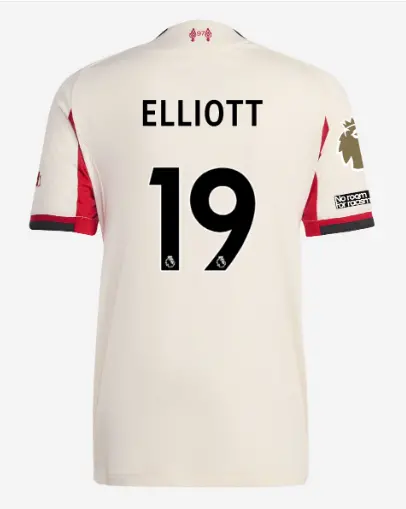 Liverpool Football Kits Shop - LFC adidas Womens 25/26 Authentic Away Jersey – 19 – Harvey Elliott – Premier League Official Liverpool Third Kits & Football Shirts