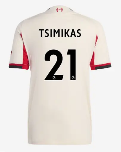 Liverpool Football Kits Shop - LFC adidas Womens 25/26 Authentic Away Jersey – 21 – Kostas Tsimikas Official Liverpool Third Kits & Football Shirts