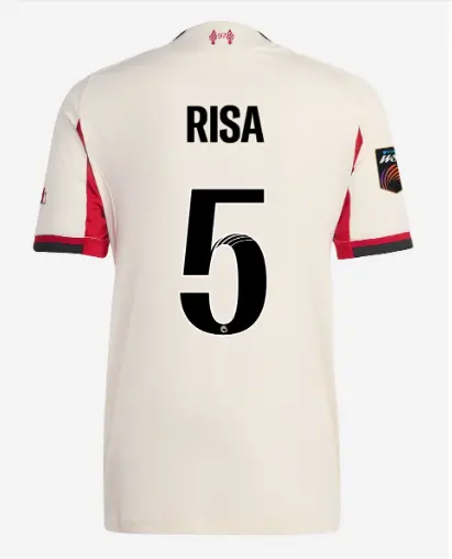 Liverpool Football Kits Shop - LFC adidas Womens 25/26 Authentic Away Jersey – 5 – Risa Shimizu – Womens Super League Official Liverpool Third Kits & Football Shirts