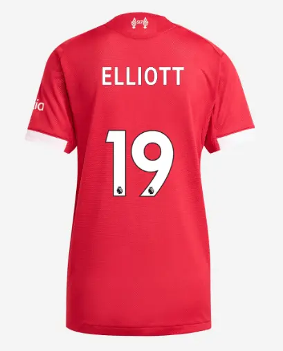 Liverpool Football Kits Shop - LFC adidas Womens 25/26 Authentic Home Jersey – 19 – Harvey Elliott Official Liverpool Third Kits & Football Shirts