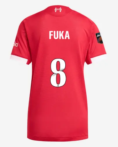 Liverpool Football Kits Shop - LFC adidas Womens 25/26 Authentic Home Jersey – 8 – Fuka Nagano – Womens Super League Official Liverpool Third Kits & Football Shirts