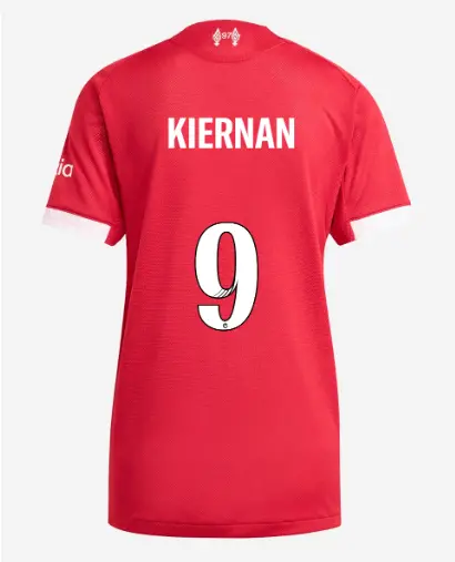 Liverpool Football Kits Shop - LFC adidas Womens 25/26 Authentic Home Jersey – 9 – Leanne Kiernan Official Liverpool Third Kits & Football Shirts