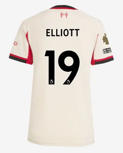 Liverpool Football Kits Shop - LFC adidas Womens 25/26 Away Jersey – 19 – Harvey Elliott – Premier League Official Liverpool Third Kits & Football Shirts