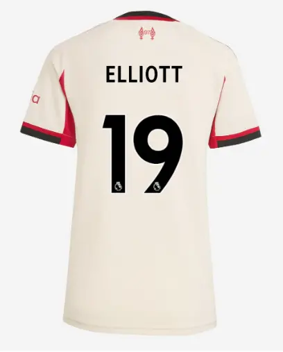 Liverpool Football Kits Shop - LFC adidas Womens 25/26 Away Jersey – 19 – Harvey Elliott Official Liverpool Third Kits & Football Shirts