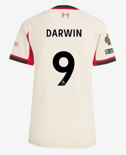 Liverpool Football Kits Shop - LFC adidas Womens 25/26 Away Jersey – 9 – Darwin Nunez – Premier League Official Liverpool Third Kits & Football Shirts