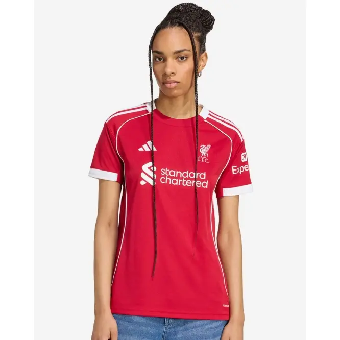 Liverpool Football Kits Shop - LFC adidas Womens 25/26 Home Jersey With Custom Printing Official Liverpool Third Kits & Football Shirts