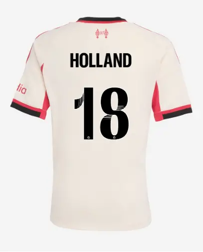 Liverpool Football Kits Shop - LFC adidas Youth 25/26 Away Jersey – 18 – Ceri Holland Official Liverpool Third Kits & Football Shirts