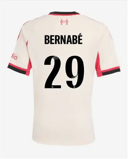 Liverpool Football Kits Shop - LFC adidas Youth 25/26 Away Jersey – 29 – Alejandra Bernabe Official Liverpool Third Kits & Football Shirts