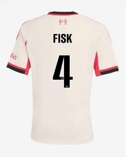 Liverpool Football Kits Shop - LFC adidas Youth 25/26 Away Jersey – 4 – Grace Fisk Official Liverpool Third Kits & Football Shirts
