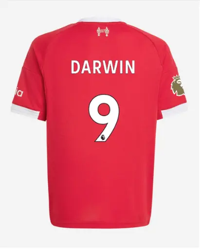 Liverpool Football Kits Shop - LFC adidas Youth 25/26 Home Jersey – 9 – Darwin Nuuez – Premier League Official Liverpool Third Kits & Football Shirts