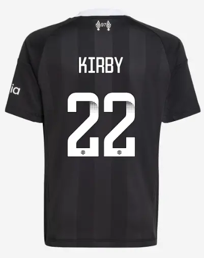 Liverpool Football Kits Shop - LFC adidas Youth 25/26 Third Short Sleeve Goalkeeper Jersey – 22 – Faye Kirby Official Liverpool Third Kits & Football Shirts