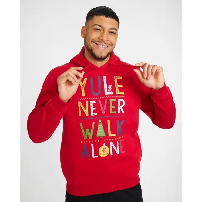 Liverpool Football Kits Shop - LFC Adult YNWA Christmas Hoody Official Liverpool Third Kits & Football Shirts