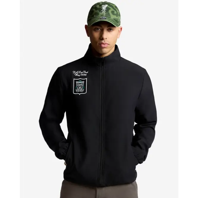 Liverpool Football Kits Shop - LFC Adults 96 Track Jacket Black Official Liverpool Third Kits & Football Shirts