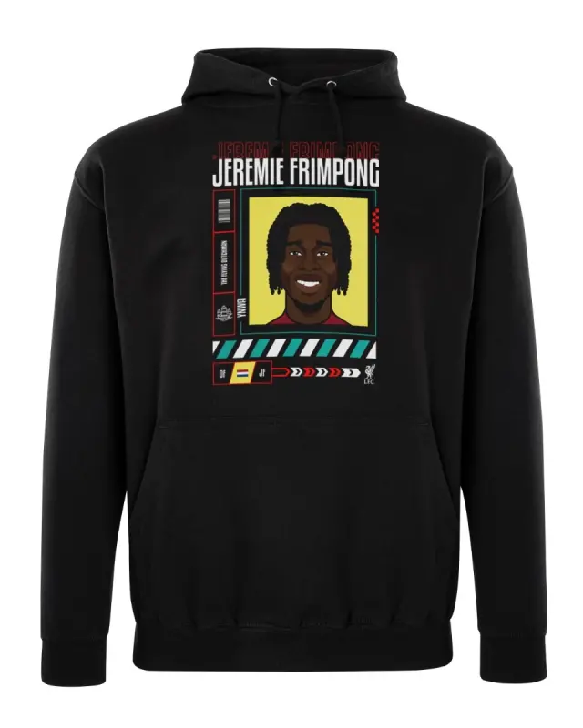 Liverpool Football Kits Shop - LFC Adults Frimpong Graphic Hoody Black Official Liverpool Third Kits & Football Shirts