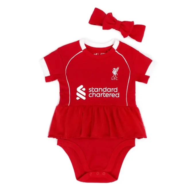 Liverpool Football Kits Shop - LFC Baby 25/26 Home Frill Bodysuit Official Liverpool Third Kits & Football Shirts