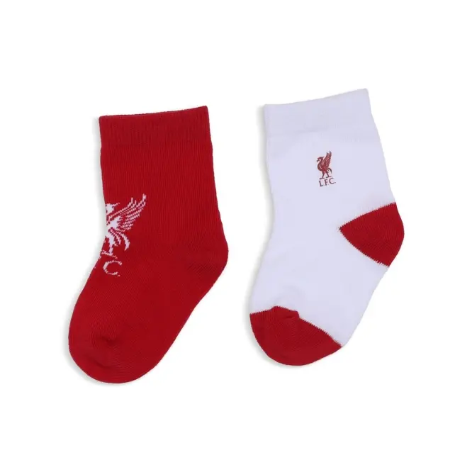 Liverpool Football Kits Shop - LFC Baby 2Pk Socks Red & White Official Liverpool Third Kits & Football Shirts