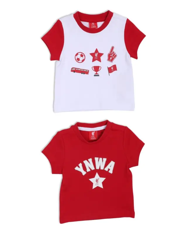 Liverpool Football Kits Shop - LFC Baby 2Pk Tees Red Official Liverpool Third Kits & Football Shirts
