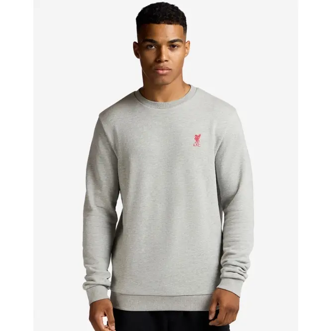 Liverpool Football Kits Shop - LFC Crew Neck Grey Marl Sweatshirt Official Liverpool Third Kits & Football Shirts
