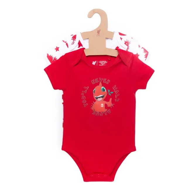 Liverpool Football Kits Shop - LFC Infants Mighty Red 2Pk Bodysuits Red Official Liverpool Third Kits & Football Shirts