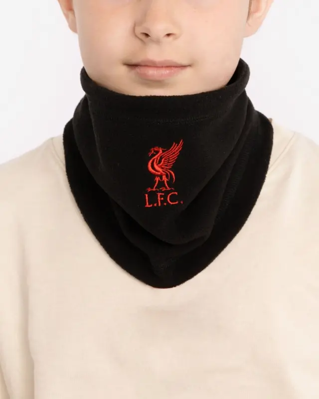 Liverpool Football Kits Shop - LFC Junior Fleece Snood Black Official Liverpool Third Kits & Football Shirts
