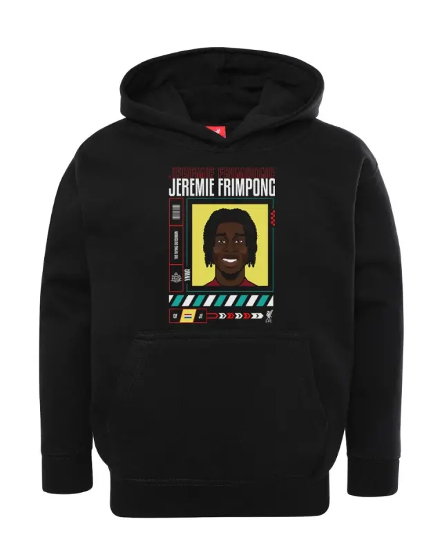 Liverpool Football Kits Shop - LFC Junior Frimpong Graphic Hoody Black Official Liverpool Third Kits & Football Shirts