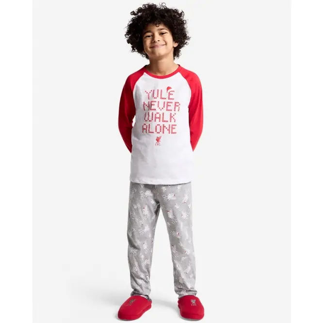 Liverpool Football Kits Shop - LFC Juniors Christmas Pyjamas Red Official Liverpool Third Kits & Football Shirts