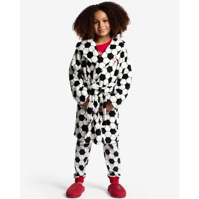 Liverpool Football Kits Shop - LFC Juniors Football Hooded Robe Black Official Liverpool Third Kits & Football Shirts