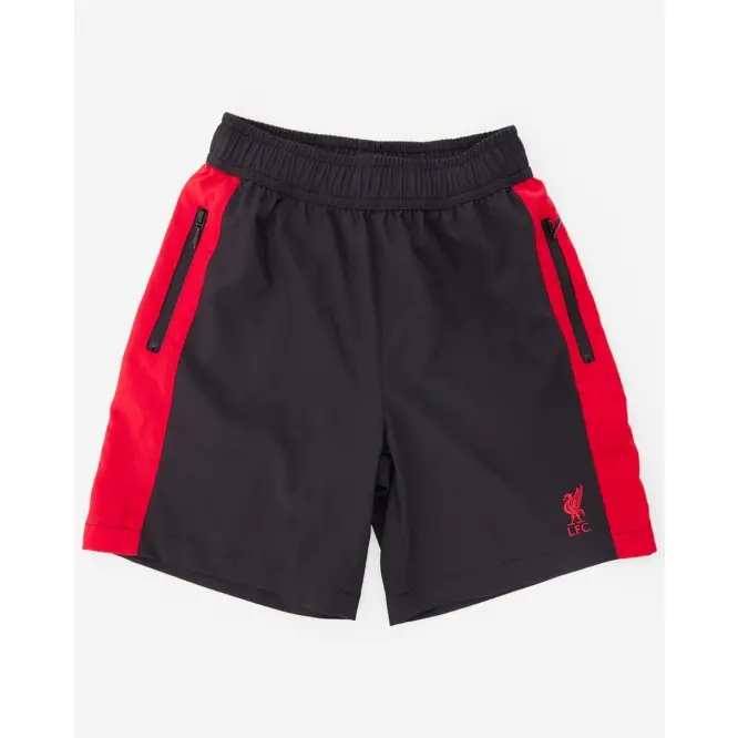 Liverpool Football Kits Shop - LFC Juniors Panel Shorts Black Official Liverpool Third Kits & Football Shirts