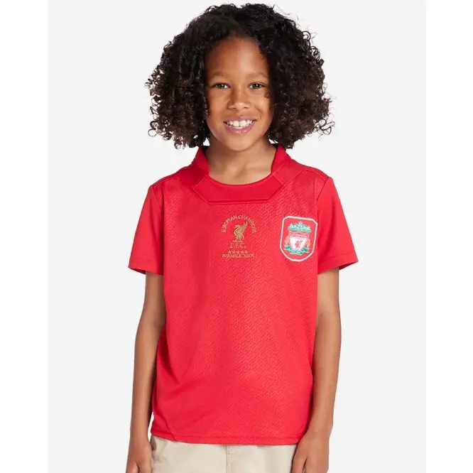 Liverpool Football Kits Shop - LFC Juniors Retro 2005 Istanbul Home Shirt Official Liverpool Third Kits & Football Shirts