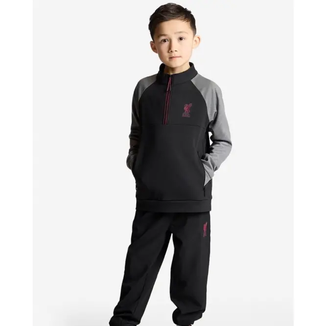 Liverpool Football Kits Shop - LFC Juniors Tracksuit Black Official Liverpool Third Kits & Football Shirts