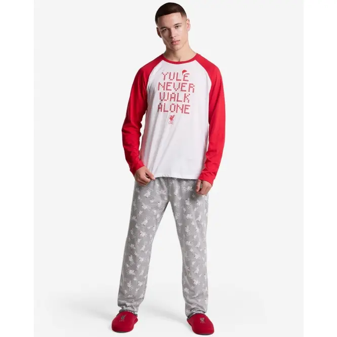 Liverpool Football Kits Shop - LFC Mens Christmas Pyjamas Red Official Liverpool Third Kits & Football Shirts