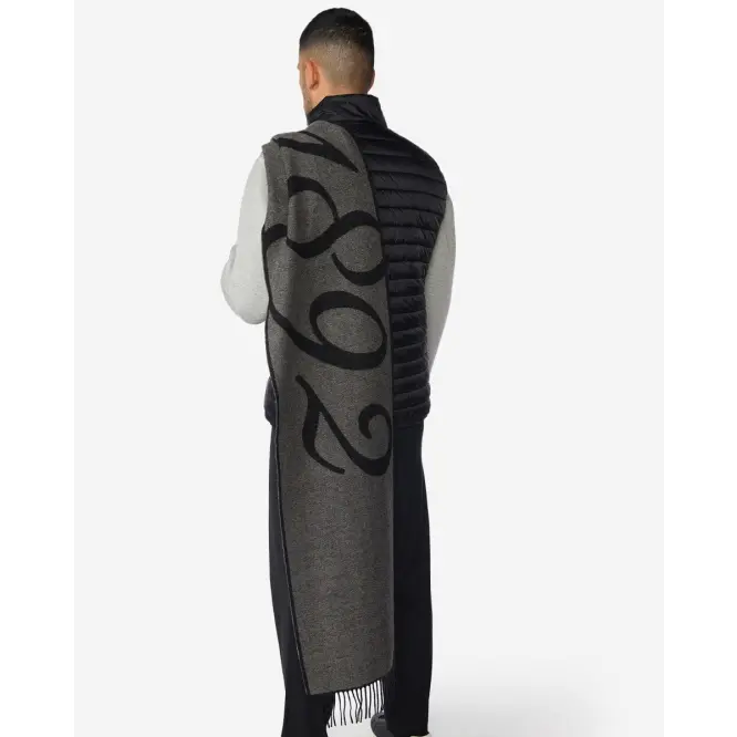 Liverpool Football Kits Shop - LFC Mens Firma Wool Scarf Grey & Black Official Liverpool Third Kits & Football Shirts