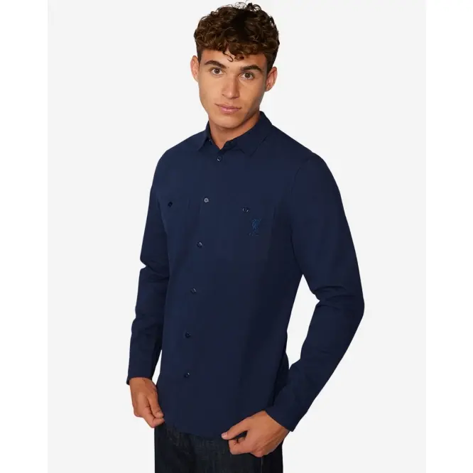 Liverpool Football Kits Shop - LFC Mens Pocket Shirt Navy Official Liverpool Third Kits & Football Shirts