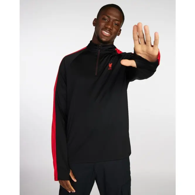 Liverpool Football Kits Shop - LFC Mens Quarter Zip Top Black Official Liverpool Third Kits & Football Shirts