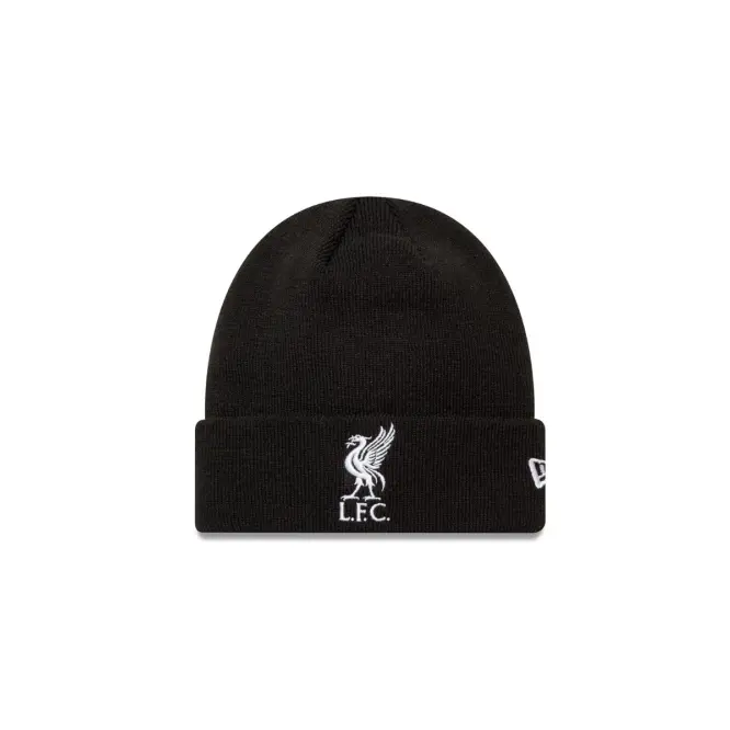 Liverpool Football Kits Shop - LFC New Era Kids Liverbird Cuff Knit BEANIE Black Official Liverpool Third Kits & Football Shirts