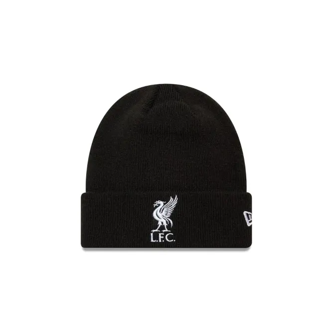 Liverpool Football Kits Shop - LFC New Era Liverbird Cuff Knit BEANIE Black & White Official Liverpool Third Kits & Football Shirts