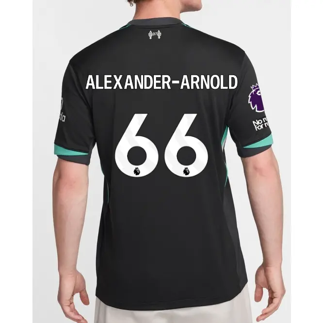 Liverpool Football Kits Shop - LFC Nike Mens 24/25 Away Stadium Jersey – 66 – Trent Alexander-Arnold – Premier League Patch and No Room For Racism Patch Official Liverpool Third Kits & Football Shirts