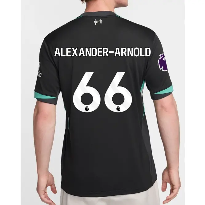 Liverpool Football Kits Shop - LFC Nike Mens 24/25 Away Stadium Jersey – 66 – Trent Alexander-Arnold – Premier League Patch Official Liverpool Third Kits & Football Shirts