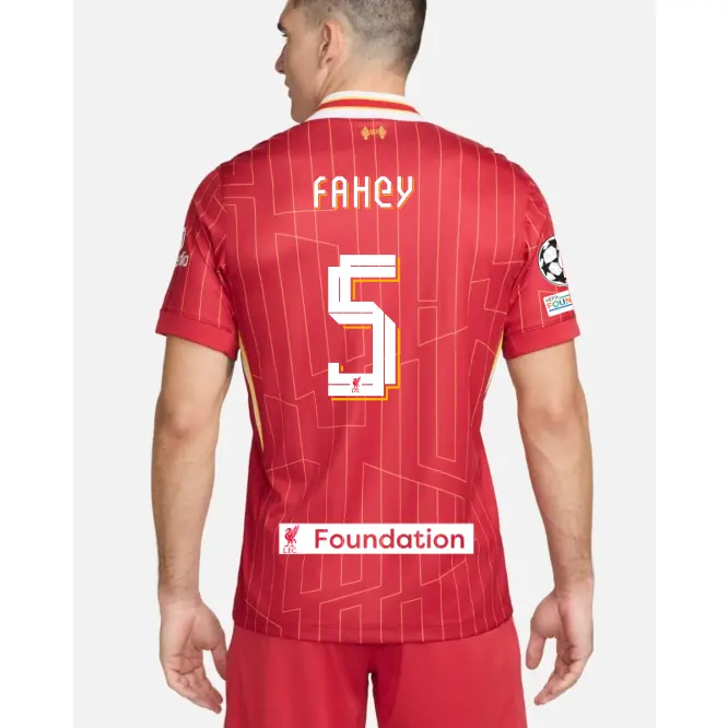 Liverpool Football Kits Shop - LFC Nike Mens 24/25 Home Stadium Jersey – 5 – Niamh Fahey – UEFA Champions League and LFC Foundation Official Liverpool Third Kits & Football Shirts